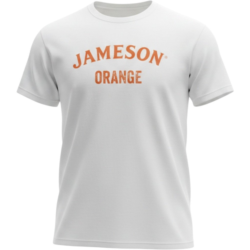 Gildan Jameson Orange T-Shirt Mens XL White Graphic Logo Short Sleeve Casual Tee